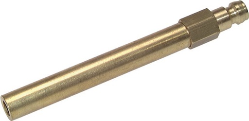 [F2278] Brass DN 6 Mold Coupling Plug 8x63 mm Push-in Connections