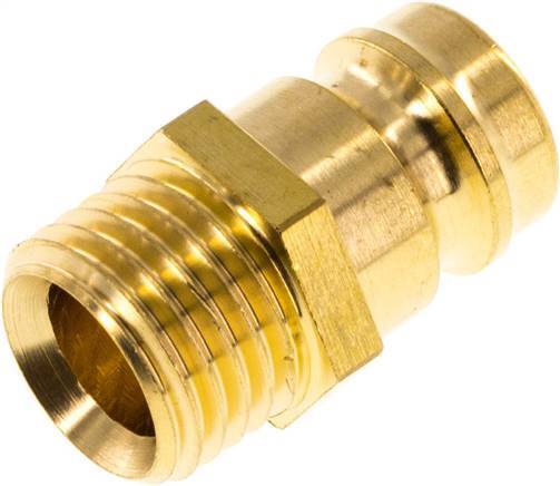[F2296] Brass DN 9 Mold Coupling Plug M14x1.5 Male Threads