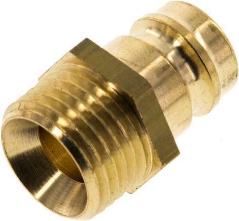 [F2297] Brass DN 9 Mold Coupling Plug M16x1.5 Male Threads