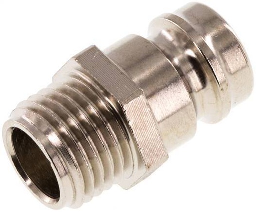 [F2299] Brass DN 9 Mold Coupling Plug G 1/4 inch Male Threads
