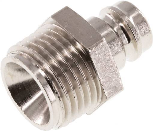 [F229B] Brass DN 9 Mold Coupling Plug G 1/2 inch Male Threads