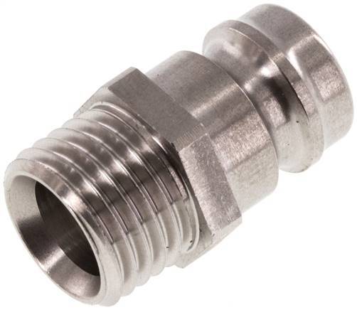 [F229E] Stainless Steel DN 9 Mold Coupling Plug M14x1.5 Male Threads