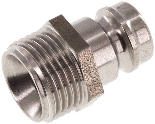 [F229H] Stainless Steel DN 9 Mold Coupling Plug G 3/8 inch Male Threads