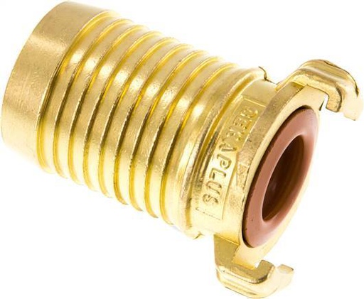 [F23GW] 38 mm (1 1/2'') Hose Barb GEKA Garden Hose Brass Coupling KTW