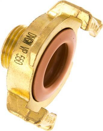 [F23HY] 1/2'' Male GEKA Garden Hose Brass Coupling KTW