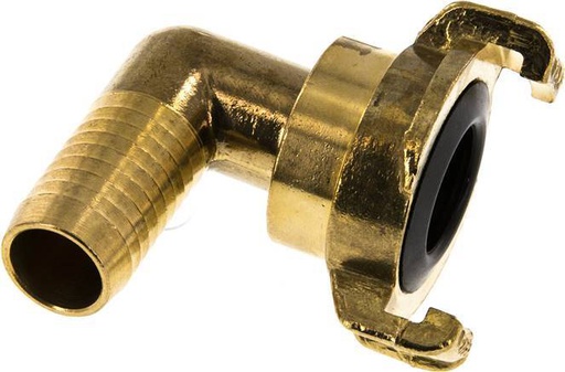 [F23JU] 19 mm (3/4'') Hose Barb GEKA Garden Hose Brass Coupling Rotatable Elbow