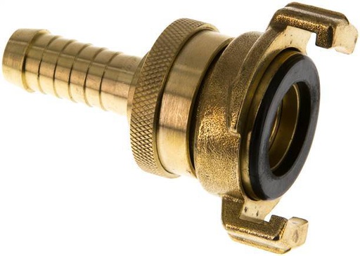 [F23K5] 13 mm (1/2'') Hose Barb Safety GEKA Garden Hose Brass Coupling