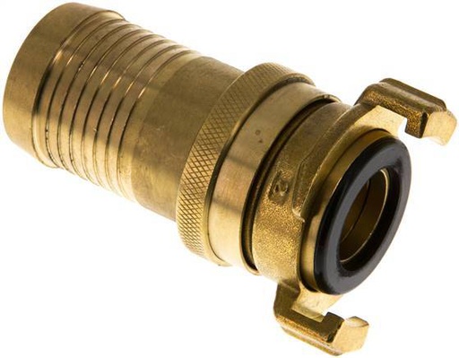 [F23K8] 32 mm (1 1/4'') Hose Barb Safety GEKA Garden Hose Brass Coupling