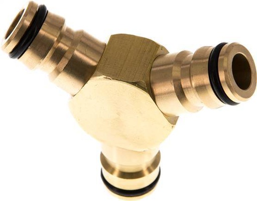 [F23M6] Brass 3x Garden Hose Plug