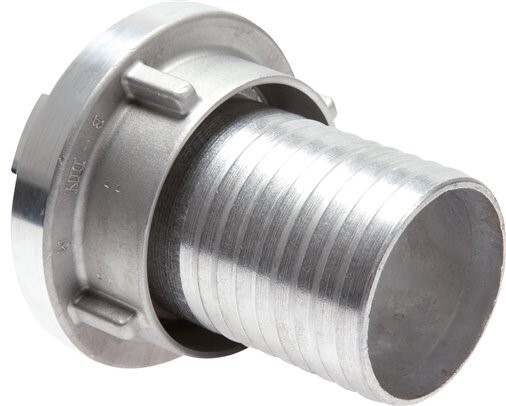 [F24AD] Acoplamiento Storz de aluminio forjado 75-B (89 mm) Pilar de manguera de 76 mm Giratorio para una manguera de PVC