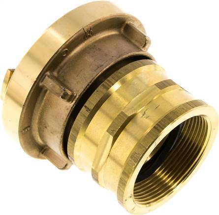 [F24G6] 52-C (66 mm) Messing Storz-Kupplung G 2'' Innengewinde drehbar