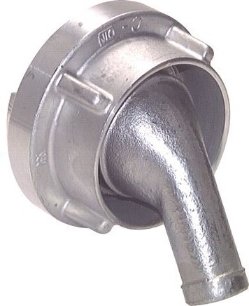 [F24JU] Coupleur Storz en aluminium 52-C (66 mm) Pilier de tuyau de 25 mm orientable à 50°