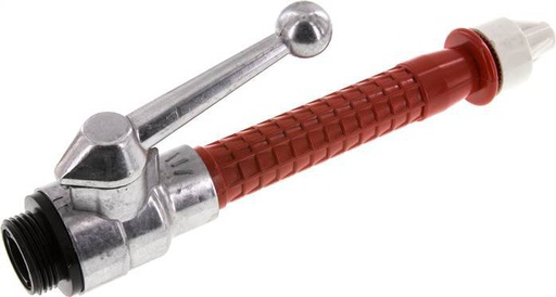 [F24MA] Tuyau à jet de 4 mm G Filets mâles de 1'' aluminium forgé et plastique DIN 14365