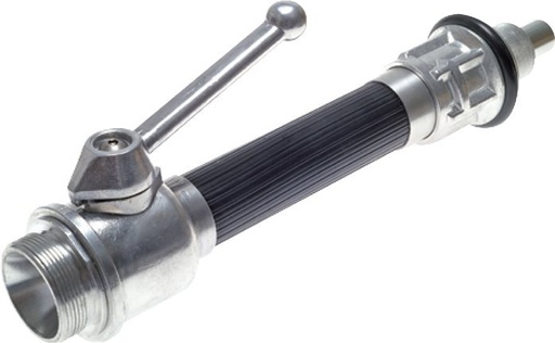 [F24ME] 16 mm Jet Pipe G 2 1/2'' Male Threads Forged Aluminum & Rubber DIN 14365 with Protective Spray