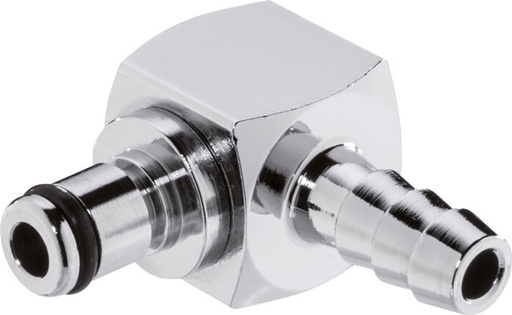 [F22EZ] Brass DN 3.2 Linktech Coupling Plug 3.2 mm Hose Pillar 90-deg 20 Series