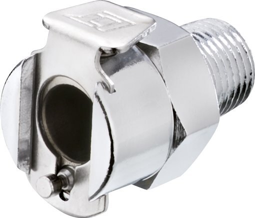 [F22BA] Latón DN 3.2 Enchufe de acoplamiento Linktech 1/8 pulgadas rosca macho NPT Serie 20