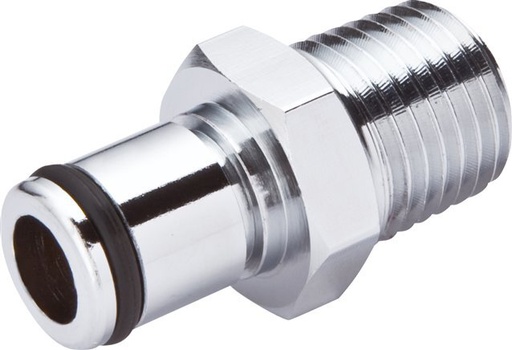 [F22HH] Laiton DN 6.4 Linktech Coupling Plug R 3/8 inch Male Threads 40 Series