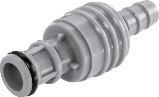 [F22MS] PP DN 6.4 Linktech Koppeling Insteeknippel 6.4 mm Slangpilaar 50 Series