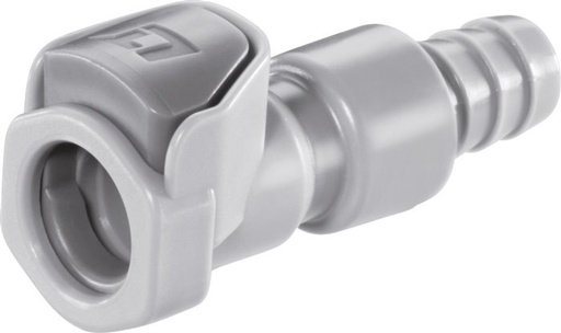 [F22KX] PP DN 6,4 Linktech-Kupplungsmuffe 6,4 mm Schlauchsäule Doppelabsperrung Serie 50