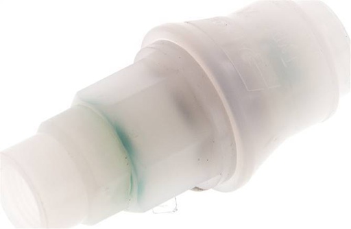 [F22RB] PVDF DN 5 Accouplement femelle G 1/8 pouce Filets femelles