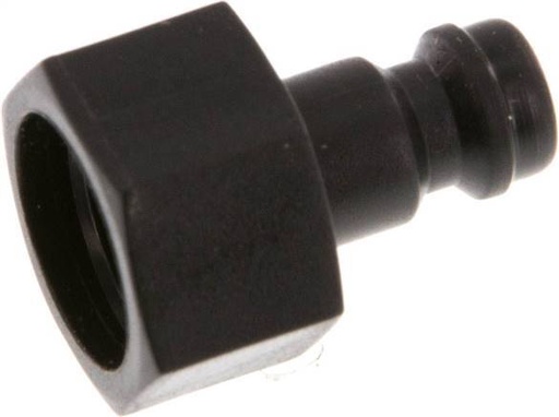 [F22S9] POM DN 5 Coupling Plug G 1/4 inch Female Threads