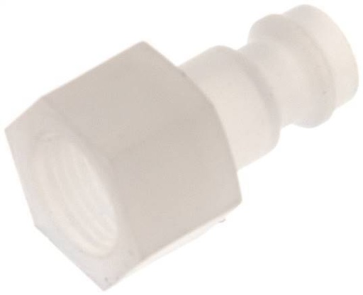 [F22SC] PVDF DN 5 Coupling Plug G 1/8 inch Female Threads
