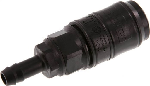 [F22U5] POM DN 7.2 Coupling Socket 9 mm Hose Pillar