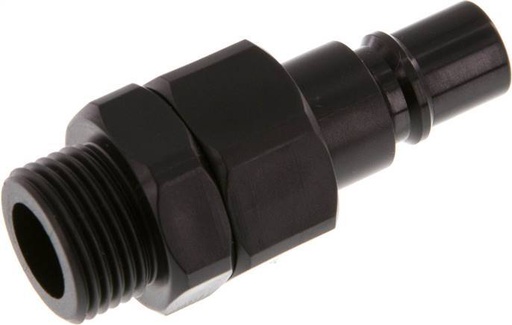 [F22UQ] POM DN 7.2 Coupling Plug G 3/8 inch Male Threads Double Shut-Off