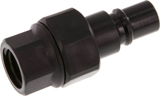 [F22US] POM DN 7.2 Coupling Plug G 1/4 inch Female Threads Double Shut-Off