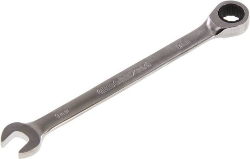 [T2246] 9mm Gedore Red Open End Wrench With Ratchet End