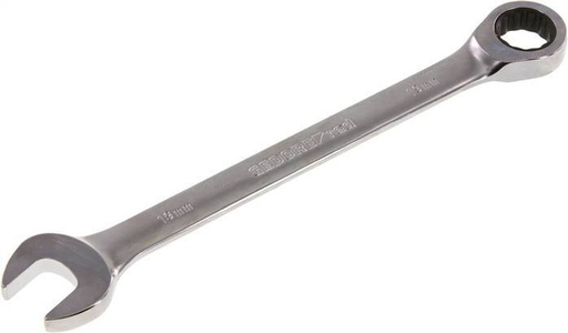 [T224E] 19mm Gedore Red Open End Wrench With Ratchet End