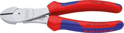 [T22FE] Knipex Power Diagonal Cutting Pliers 180 mm 2-component Handles
