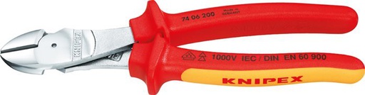 [T22FG] Alicates de corte diagonal Knipex 160 mm VDE probado hasta 1000V