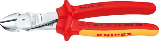 [T22FJ] Knipex Power Diagonal Cutting Pliers 200 mm VDE Tested Up To 1000V
