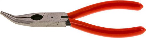 [T22JC] Knipex Angled Needle Nose Pliers 160 mm Plastic-coated Handles