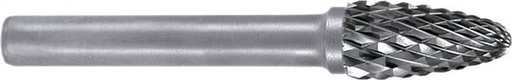 [T22UU] 8mm Hardmetalen Freesstift (Rbf Vorm F Rondboog)