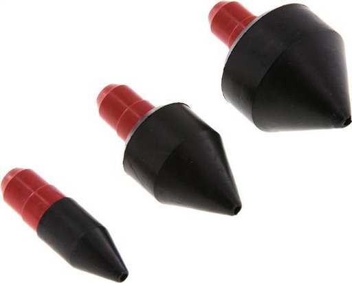 [P2262] Rubber Nozzles Set 14, 25 And 34mm For CEJN Air Blow Gun