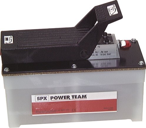 [H2225] Power Team Single Stage Compressed Air Operated Hydraulic Pump 3.8 l metal tank