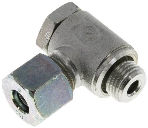 [F2BK6] 10S & M16x1.5 Raccord tournant de coupe en acier zingue avec filetage mâle 250 bar rotatif ISO 8434-1