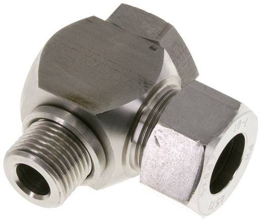 [F2BPK] Raccord de coupe à joint tournant en acier inoxydable 18L & G1/2'' avec filetage mâle 315 bar rotatif ISO 8434-1