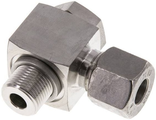 [F2BPT] 10S & G3/8'' Edelstahl-Drehgelenk-Schneidfitting mit Außengewinde 400 bar drehbar ISO 8434-1