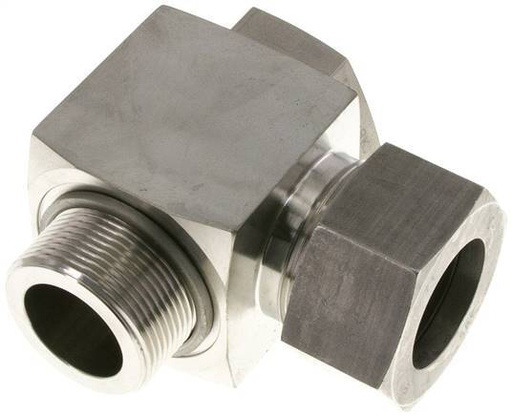 [F2BQ2] 38S & G1-1/2'' Stainless Steel Swivel Joint Cutting Fitting with Male Threads 250 bar Rotatable ISO 8434-1