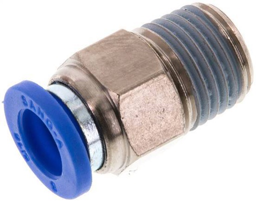 [F24U9] raccord enfichable 8mm x R1/4'' avec filetage mâle Laiton/PA 66 NBR