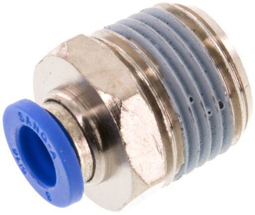 [F24UK] raccord enfichable 8mm x R1/2'' avec filetage mâle Laiton/PA 66 NBR
