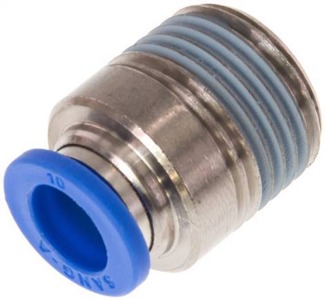 [F24W3] Raccord enfichable 10mm x R1/2'' avec filetage mâle Laiton/PA 66 NBR Hexagone intérieur