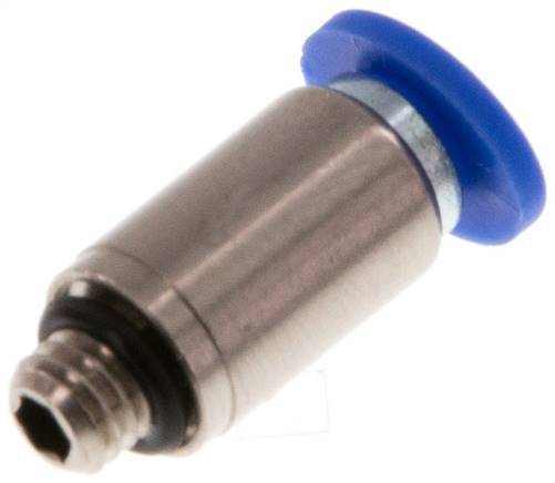 [F24W8] 4mm x M 5 Messing/PA 66 Insteekfitting Buitendraad Binnenzeskant NBR