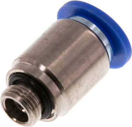 [F24WD] 10mm x G1/8'' Steckverschraubung mit Außengewinde Messing/PA 66 NBR Innensechskant