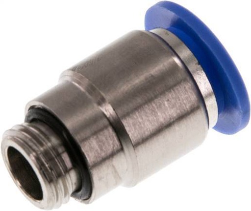 [F24WK] Raccord enfichable 12 mm x G1/4'' avec filetage mâle Laiton/PA 66 NBR Hexagone intérieur