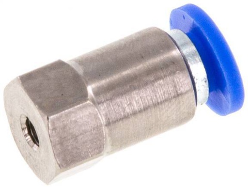 [F24WU] 4mm x M 3 Raccord enfichable avec filetage femelle Laiton/PA 66 NBR
