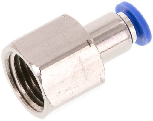 [F24X3] raccord enfichable 4mm x G1/4'' avec filetage femelle Laiton/PA 66 NBR